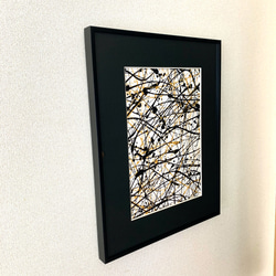 抽象画　黒　ゴールド　（No.243）　絵画　シンプル　インテリア 6枚目の画像