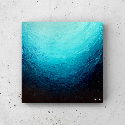 油絵 絵 インテリア アート 海の絵 sea ハワイ ロンハーマン roku