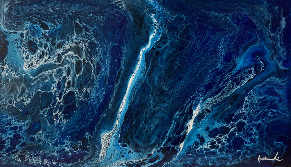 【Inside the ocean.（No.306）】絵画　インテリア　海　ハワイ　アートパネル　北欧 3枚目の画像