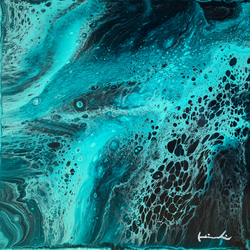 【Inside the ocean.（No.309）】絵画　インテリア　海　ハワイ　アートパネル　北欧 4枚目の画像