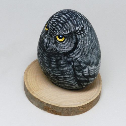 フクロウアート/ミミズク/アニマルアートコレクション/1点もの