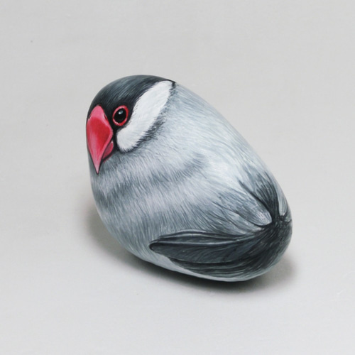 油絵　あらんぼん　仲良く集まるくちばしの小さな鳥たち　密は楽し 油絵 あらんぼん様専用 仲良く集まるくちばしの小さな鳥たち 密
