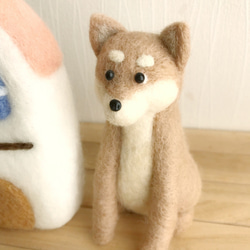 羊毛フェルトのおうちセット(柴犬) 2枚目の画像