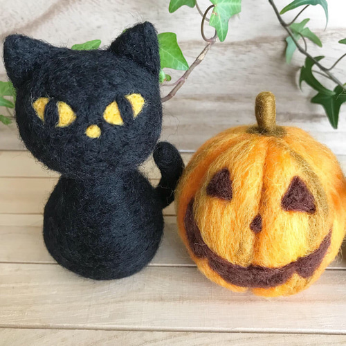 ハロウィン☆フランケンと仲間たち♪ 羊毛フェルト cumin seed 通販