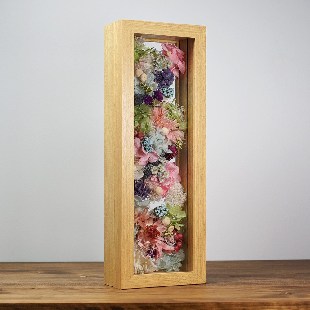 ❤ドライフラワー・フレーム（DF-09）両親贈呈　結婚祝い　誕生日　記念日　開店祝い　ウェディング　名入れ