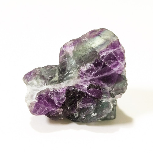 ハートの蛍石 パープルフローライト Fluorite 紫 鉱物 原石 鉱石