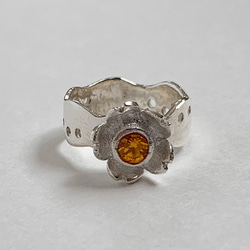 ヨーロッパ　ヴィンテージ　お花　13号　リング SV99.9｣大きい花リング(13号) 指輪・リング Jewelry Attic;KYA