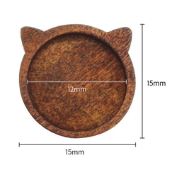 猫の木製ミール皿 5個セット 2枚目の画像