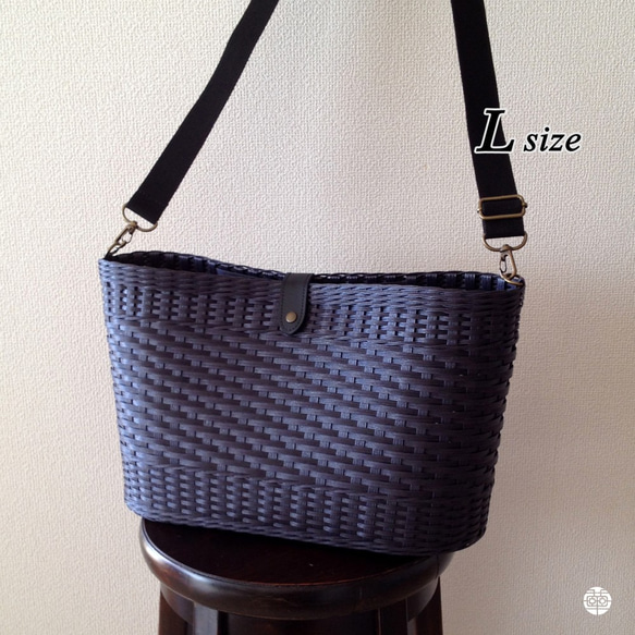 パロローサ　カゴバッグ　黒 PALOROSA パロローサ パロロサ カゴバッグ