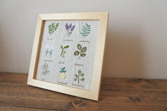 植物の標本　刺繍フレーム 6枚目の画像