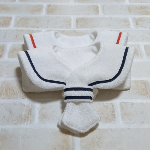 セーラーカラー風スタイ 2枚セット スタイ・よだれかけ まむ 通販