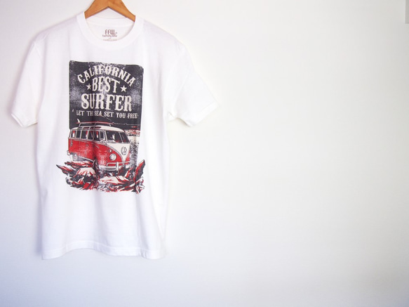 セール！Tシャツ【CA surfer】カジュアルデザインTシャツ 1枚目の画像