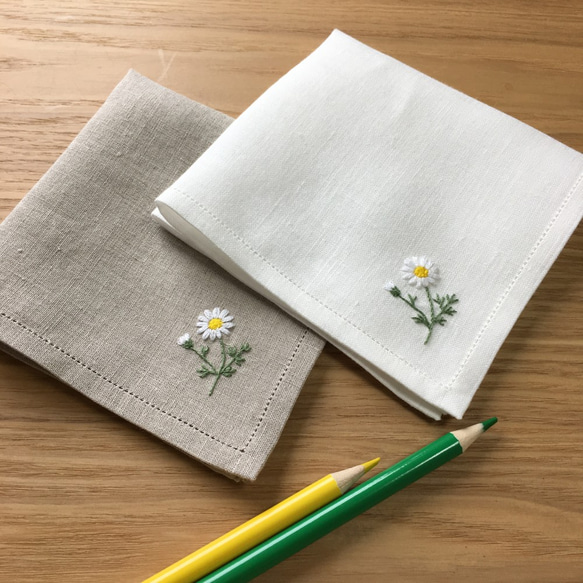 プレミアムver 可憐なマーガレット｜手刺繍＆手仕立てのソフト