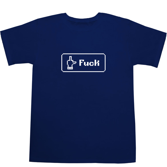 8 bit 『FUCK』ボタン Tシャツ 3枚目の画像