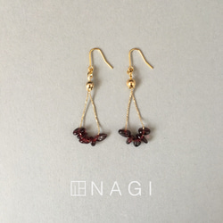 No.567 Natural stone /Gold chain 4枚目の画像