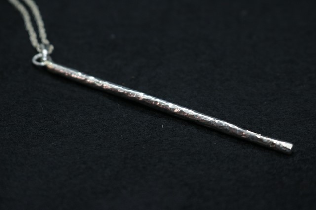 シルバーネックレス・スレンダーロング槌目N07