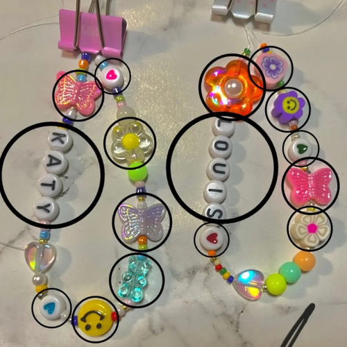 韓国 ビーズキーホルダー オーダーページ ビーズチャーム その他  