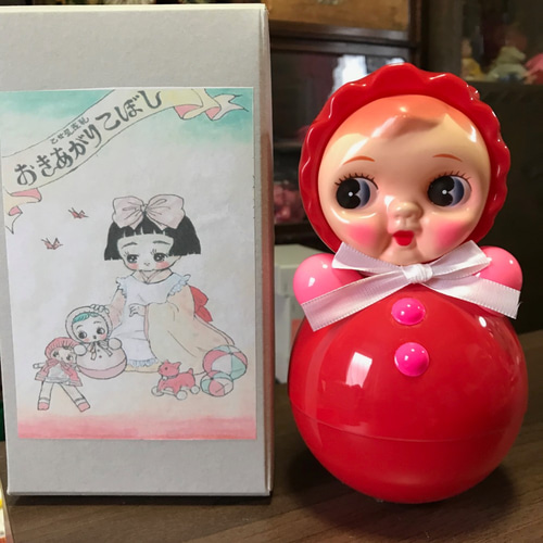 おきあがりこぼし 昭和レトロな可愛い日本製起き上がりこぼし