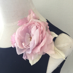 194 ピンクの大きなバラにスイトピー 2枚目の画像