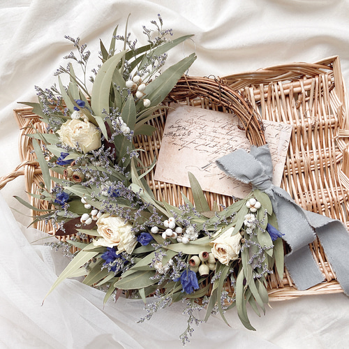 ハーフリース♡ドライフラワーリース