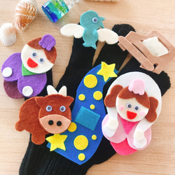 ぱんだ様オーダー品　カッパ　パペット　手袋シアター　人形劇 カッパ かっぱパペット 手袋シアター ハンドメイド 手遊び