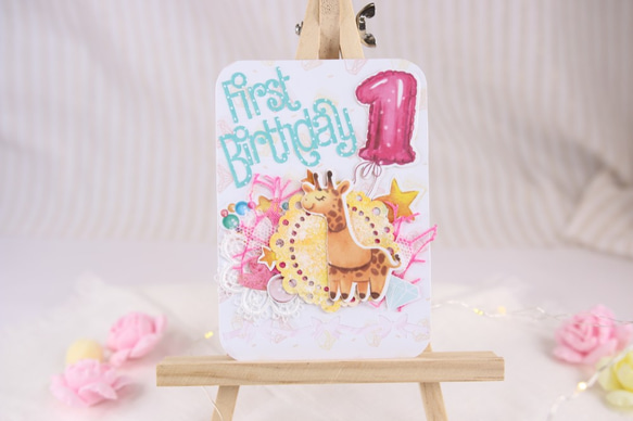 1歳のお誕生日に♡手作りバースデーメッセージカード【ポスト