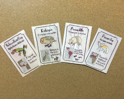 短冊セット 花や動物のデザイン 短冊セット 花や動物のデザイン 短冊セット