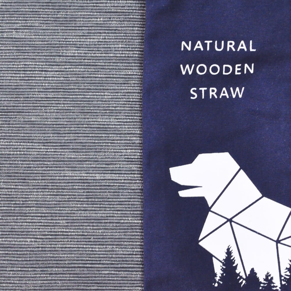 DUBBE|天然棉質束口袋（藏藍*1） 適用於 木吸管 吸管刷 環保餐具 減塑 設計 文創 收納袋 束口袋 第4張的照片