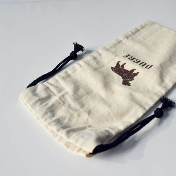 DUBBE|天然棉質束口袋（簡約*1）- 適用於牙刷 / 鍋刷 / 個人隨身小物 / 飲料瓶 / 文具，減塑，設計，文創 第2張的照片