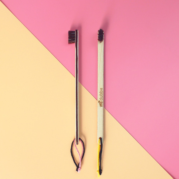 学齢期の子供または大人のためのDUBBE天然歯ブラシ-環境に優しい  