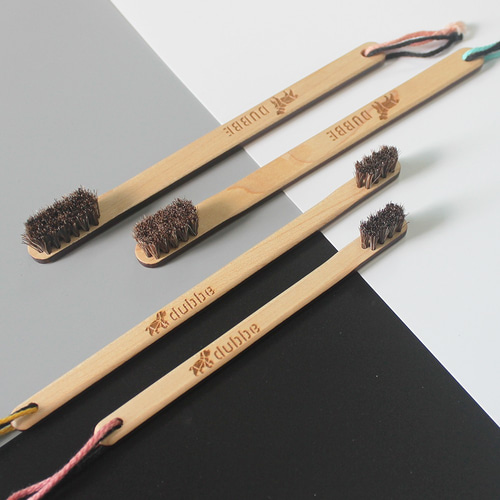 学齢期の子供または大人のためのDUBBE天然歯ブラシ-環境に優しい  