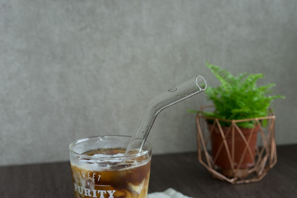 Glass Curved Straw for Boba Milk Tea 7枚目の画像