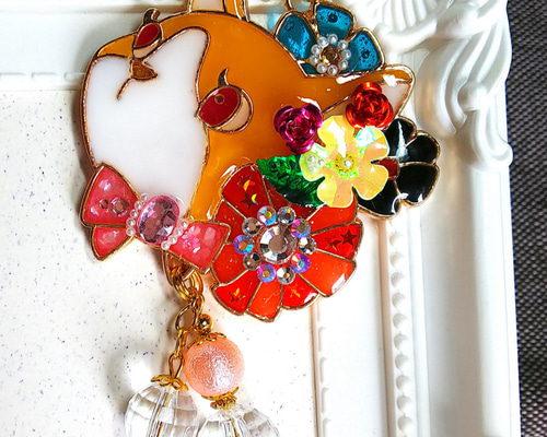 レジン⭐︎ツギハギネコ⭐︎キーホルダー⭐︎チャーム