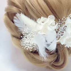 再販✨ヘッドドレス★ウエディング★結婚式★花嫁★卒業式★ヘアアクセサリー★ヘッドパーツ★マタニティフォト★成人式 4枚目の画像