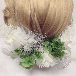 ヘッドドレス★ウエディング★結婚式★花嫁★卒業式★ヘアアクセサリー★ヘッドパーツ★マタニティフォト★成人式 4枚目の画像