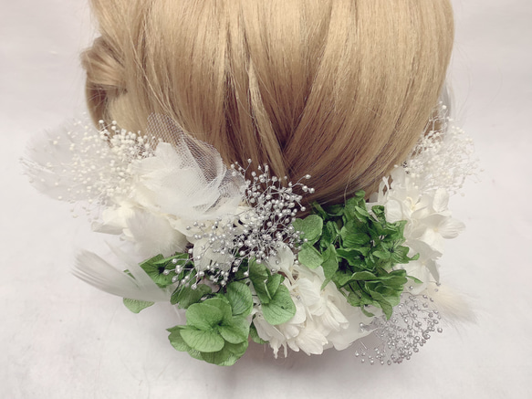 ヘッドドレス★ウエディング★結婚式★花嫁★卒業式★ヘアアクセサリー★ヘッドパーツ★マタニティフォト★成人式 4枚目の画像