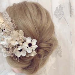 アネモネ★ヘッドドレス★ウエディング★結婚式★花嫁★卒業式★ヘアアクセサリー★ヘッドパーツ★マタニティフォト★成人式 2枚目の画像