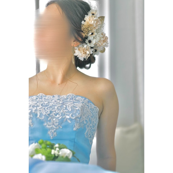 アネモネ★ヘッドドレス★ウエディング★結婚式★花嫁★卒業式★ヘアアクセサリー★ヘッドパーツ★マタニティフォト★成人式 3枚目の画像