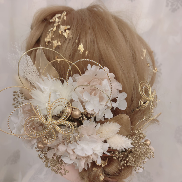 アネモネ★ヘッドドレス★ウエディング★結婚式★花嫁★卒業式★ヘアアクセサリー★ヘッドパーツ★マタニティフォト★成人式 7枚目の画像