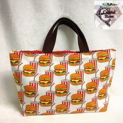 便利サイズ❗️ランチバッグにも使える、mini トートバッグ