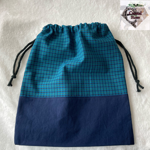 ☆人気商品☆体操服袋 巾着ファミリア風チェック ② 体操服袋・お 