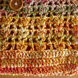 ば～ばの毛糸のポーチ/マルチオレンジ 4枚目の画像
