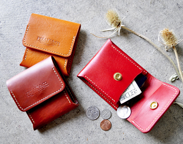 【送料無料】新色追加【大人のミニ財布】カードが入るヌメ革コインケース/5色展開