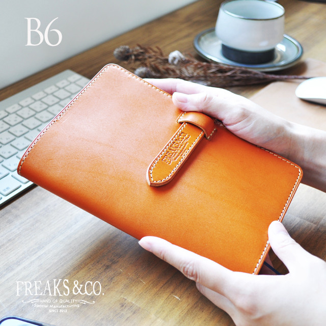 【新色追加】送料無料【B6】レザー 本革 手帳カバー／栃木レザー6色展開