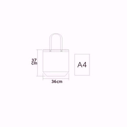 マニアック楽器 アパラチアン・ダルシマーのトートバッグ【ナチュラル】A4もラクラク入る 4枚目の画像