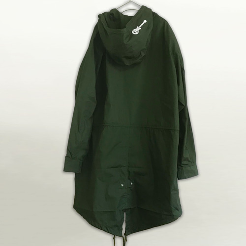 ワンポイントがクールな大人のモッズコート 【オリーブドラブ】ユルめ