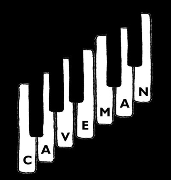 鍵盤ロゴの音楽系Ｔシャツ  【ブラック】 フロントプリント　クルーネック　メンズ・レディース 3枚目の画像