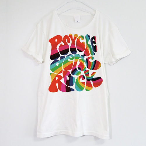 サイケデリックロックなミュージシャン系Tシャツ 【ホワイト 