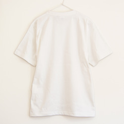 文字とサックスがカッコいいTシャツ プレミアム仕様【ホワイト】やや厚め生地のハイグレード半袖クルーネック 3枚目の画像