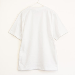 タンバリンのTシャツ プレミアム仕様【ホワイト】やや厚め生地のハイグレード半袖クルーネック 3枚目の画像